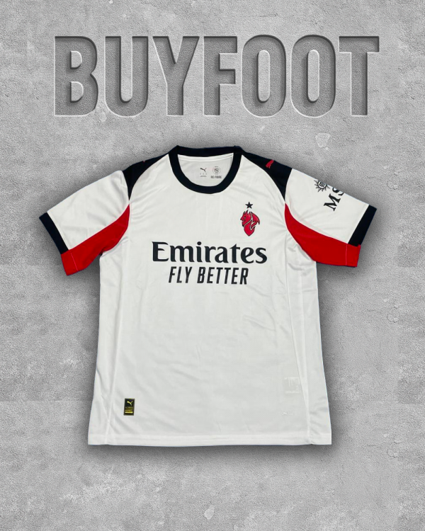 AC Milan 2025-26 Away : Le Diavoletto Blanc, Héritage et Élégance sur le Terrain