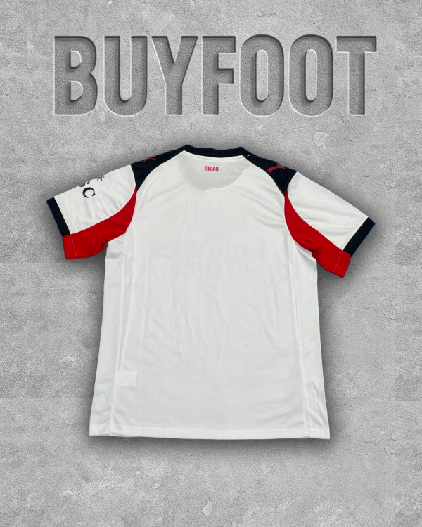 AC Milan 2025-26 Away : Le Diavoletto Blanc, Héritage et Élégance sur le Terrain – Image 2
