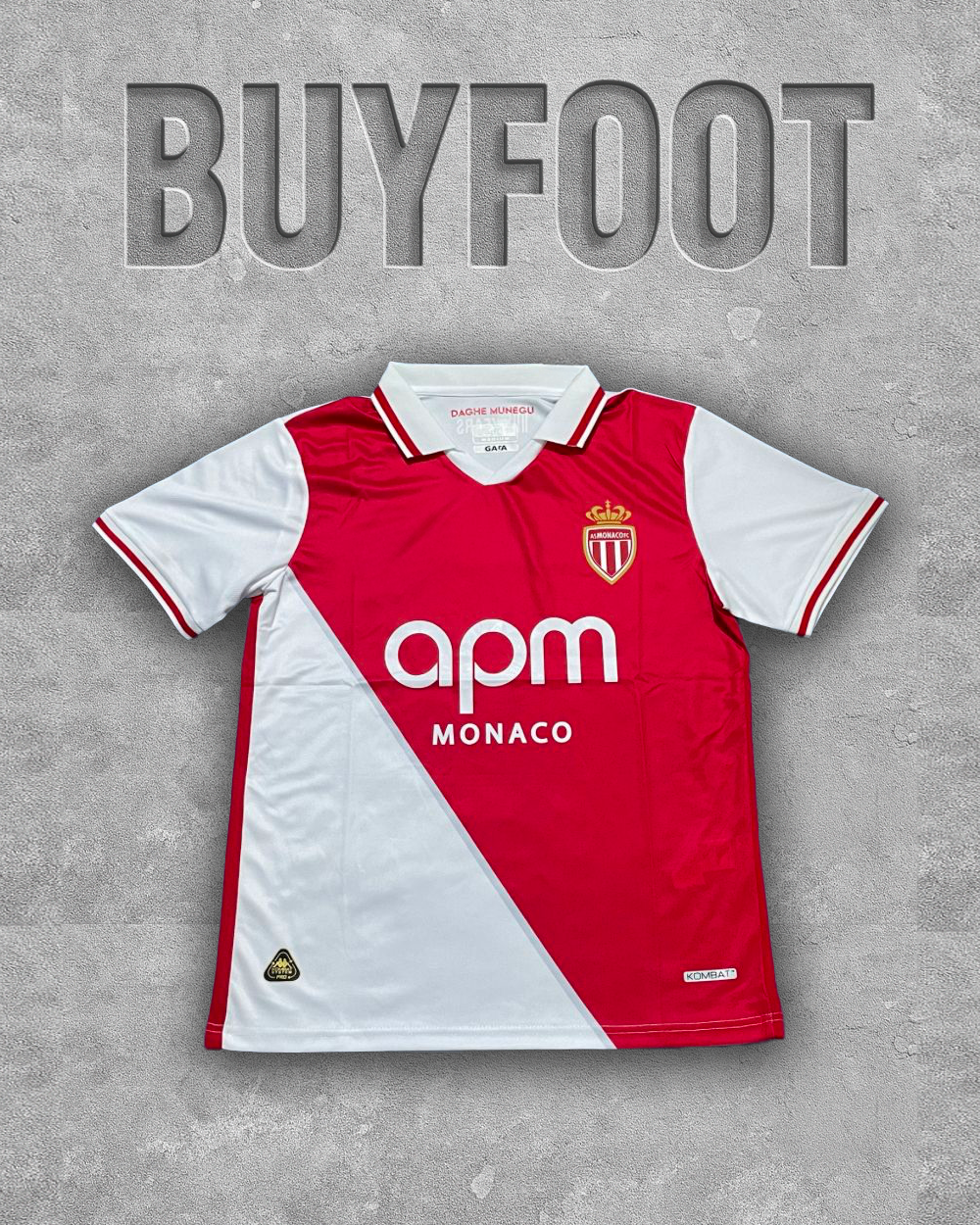🟥 Maillot Domicile AS Monaco 2024-2025 – L’Intemporel Rouge et Blanc