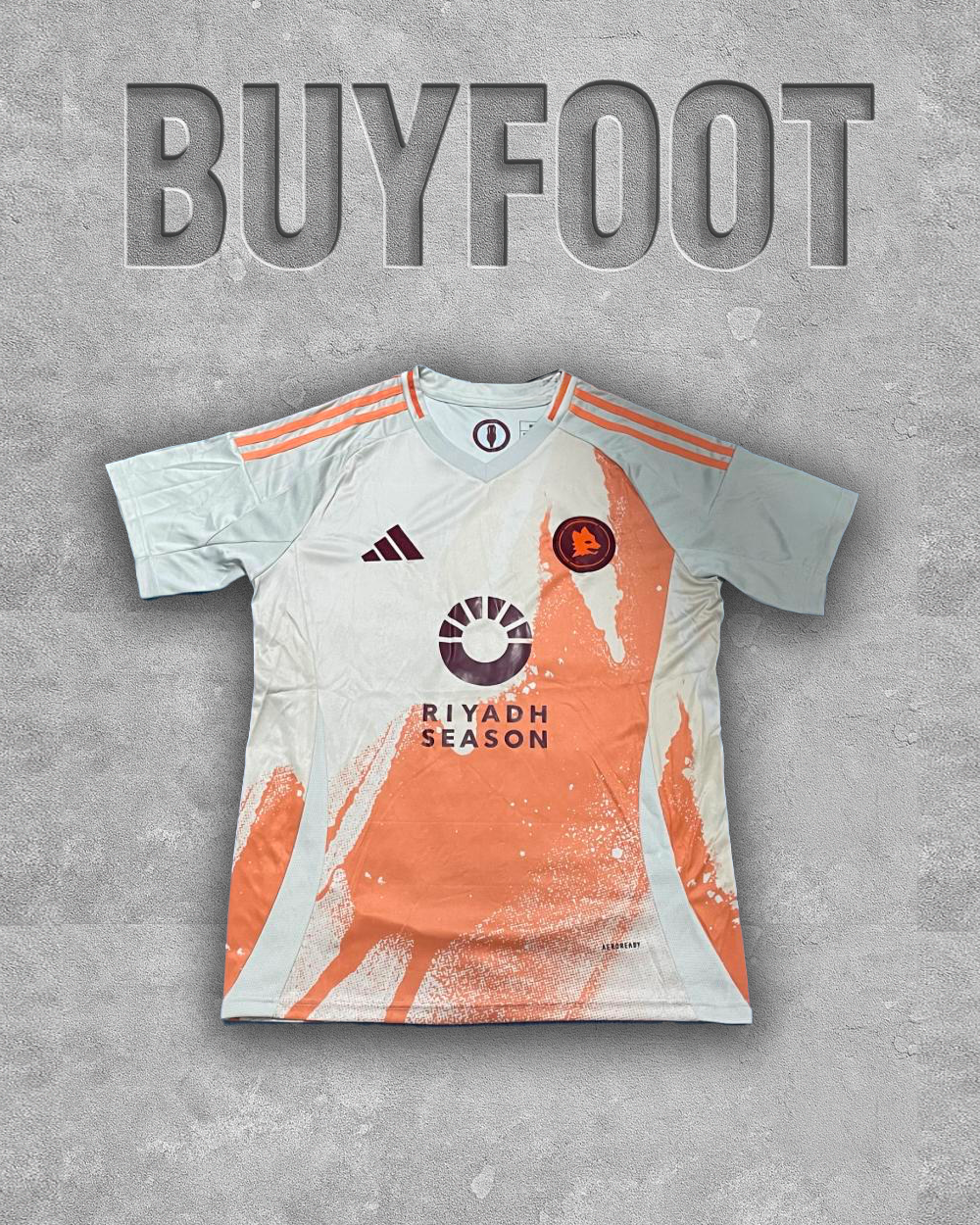 🟠 Maillot Extérieur AS Roma 2024/2025