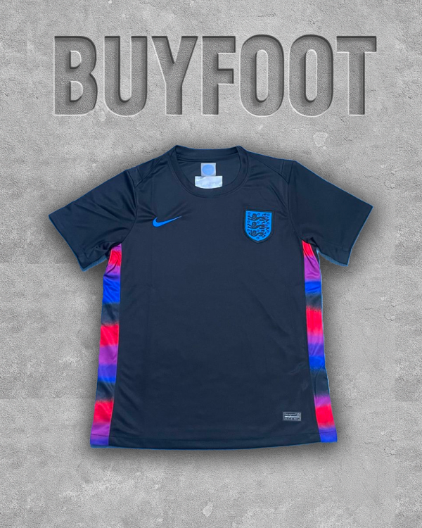 Maillot Extérieur Angleterre 2025/2026 – Le Noir Puissant des Trois Lions