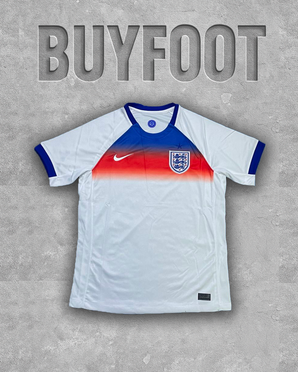 Maillot domicile Angleterre 2025/2026 – L’élégance des Trois Lions en blanc royal