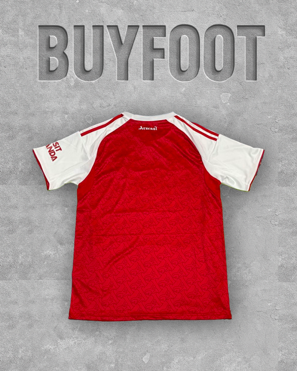 ⚪🔴 Maillot Arsenal Domicile 2025/2026 – Blanc & Rouge – Version Stadium – Image 2