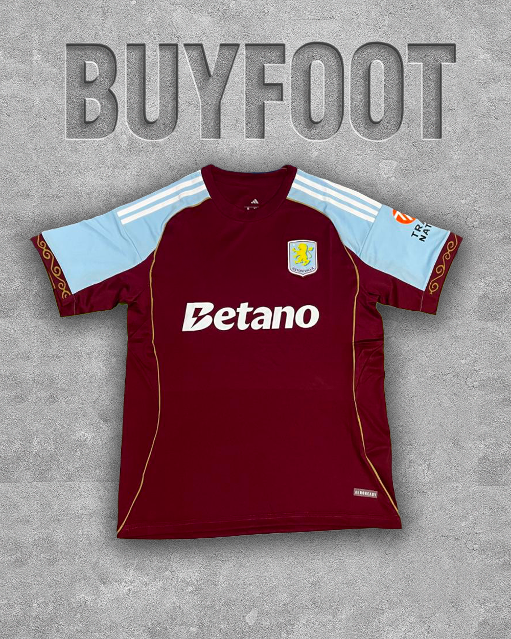Maillot Domicile Aston Villa 2024-2025 – Un Héritage en Claret et Bleu