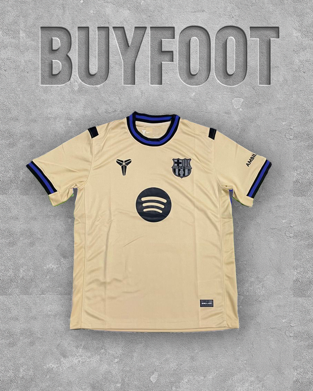 Maillot Extérieur FC Barcelone x Mamba Kobe Bryant 2025-2026