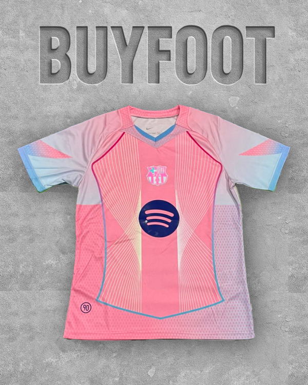 Maillot Extérieur FC Barcelone 2025-2026 – Édition Rose « Audace Catalane »