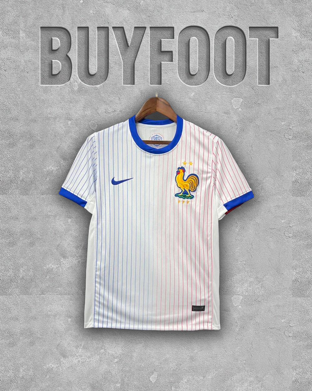 ⚪️ Maillot Extérieur France 2024/2025 – Pureté et Élégance