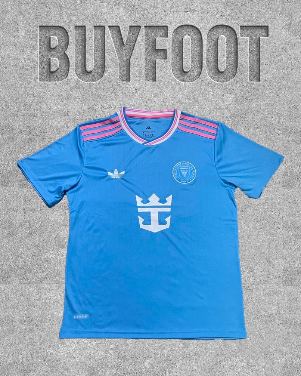 Maillot Third Inter Miami 2025/2026 – “Semi Blue Burst” Bleu & Rose by Adidas