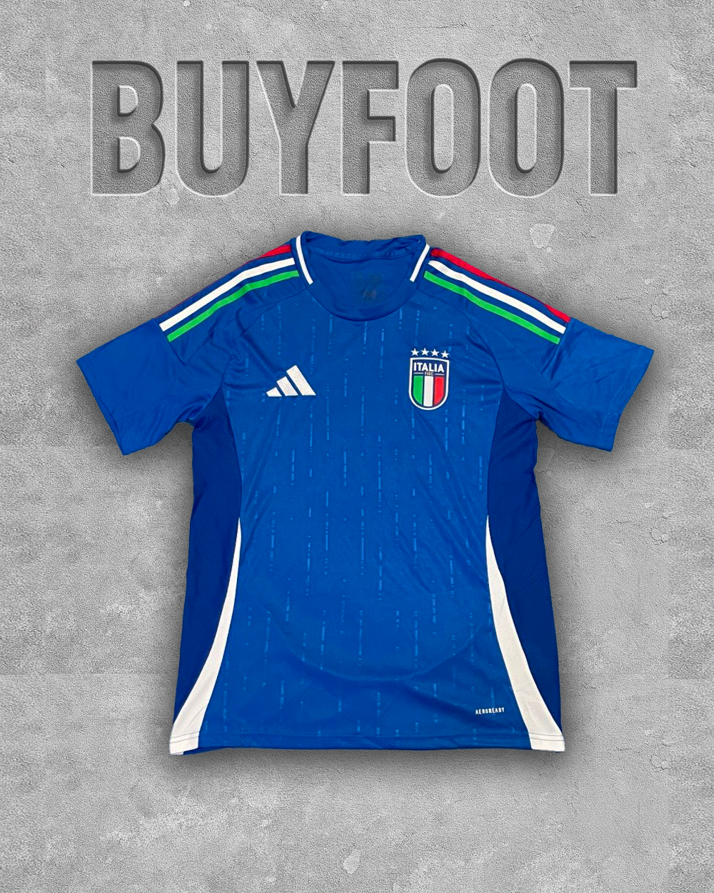 🇮🇹 Maillot Domicile Italie 2024/2025 – Le Bleu Majestueux des Azzurri