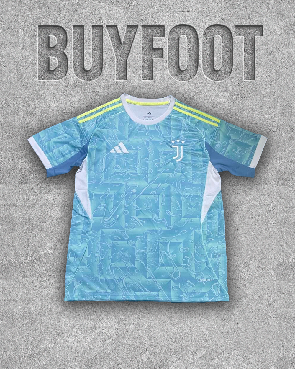 🔵 Maillot Juventus Adidas Performance 2025/2026 – Ash Blue (bleu gris) – Style Casual & Sport
