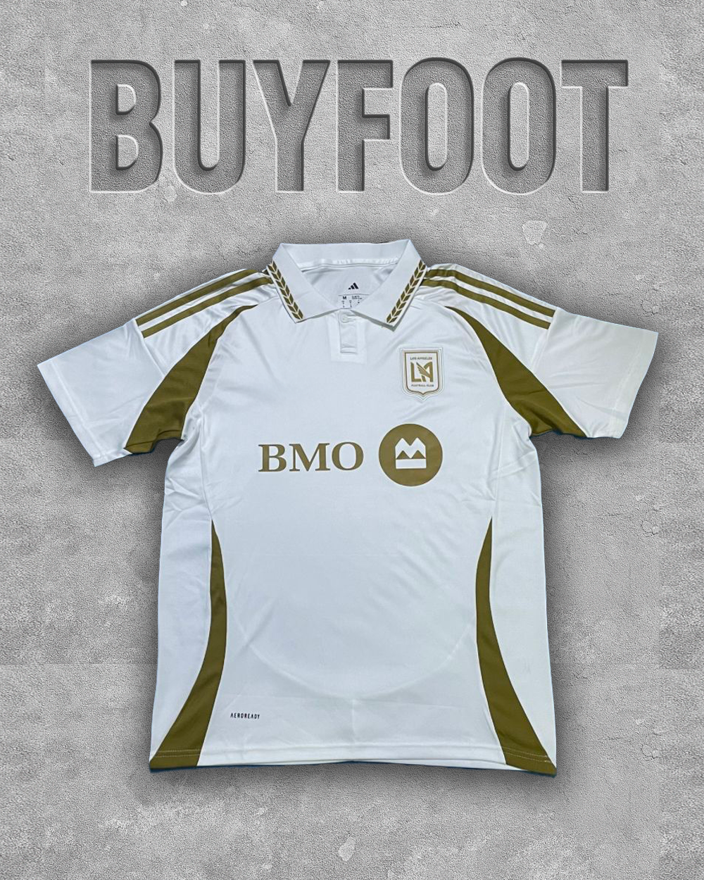 Maillot Domicile Los Angeles 2025/2026 – Blanc & Or Raffiné