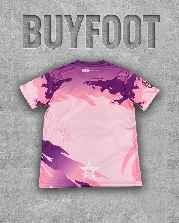 💜🌷 Maillot Concept Maroc 2025/2026 – Violet et Rose Clair, L’Audace du Lion – Image 2