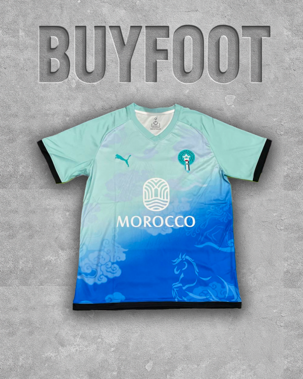 Maillot Concept Maroc 2025/2026 – Turquoise, L’Éclat du Lion de l’Atlas