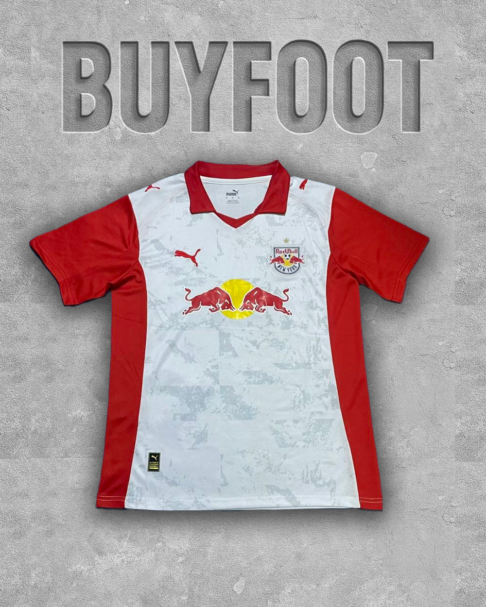 Maillot Domicile New York Red Bulls 2025/2026 – Blanc & Rouge Officiel