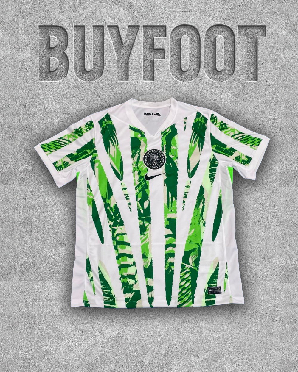 ⚪ Maillot Extérieur Nigeria  2025/2026 – La Fierté en Blanc du Mena
