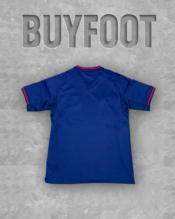 ⚪🔵 Maillot Olympique Lyonnais Extérieur 2025/2026 – Bleu Nuit & Rouge – Version Stadium – Image 2