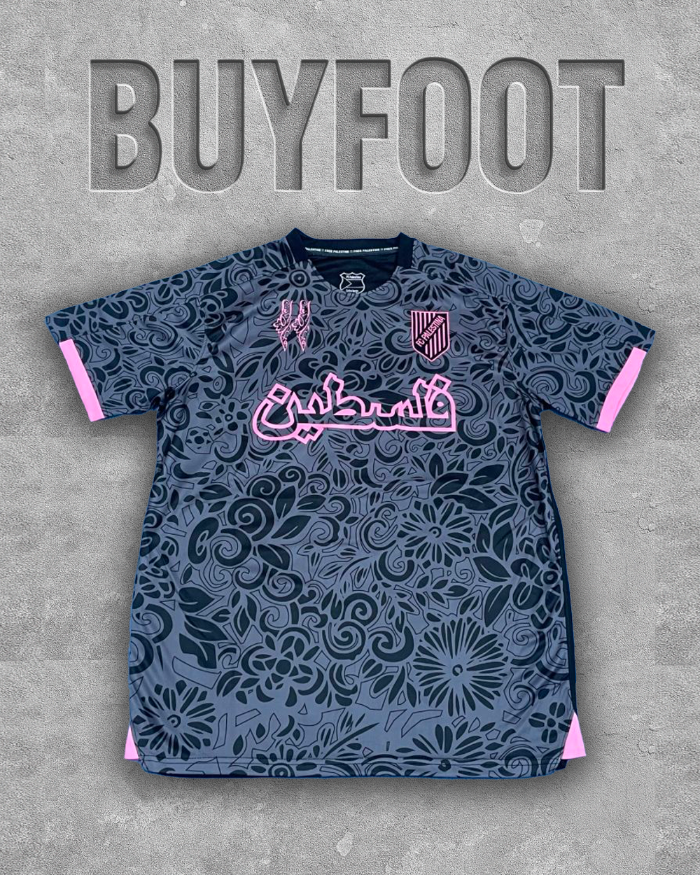 ⚫️ Maillot Concept Palestine 2025/2026 – Noir de Fierté, Force et Résistance