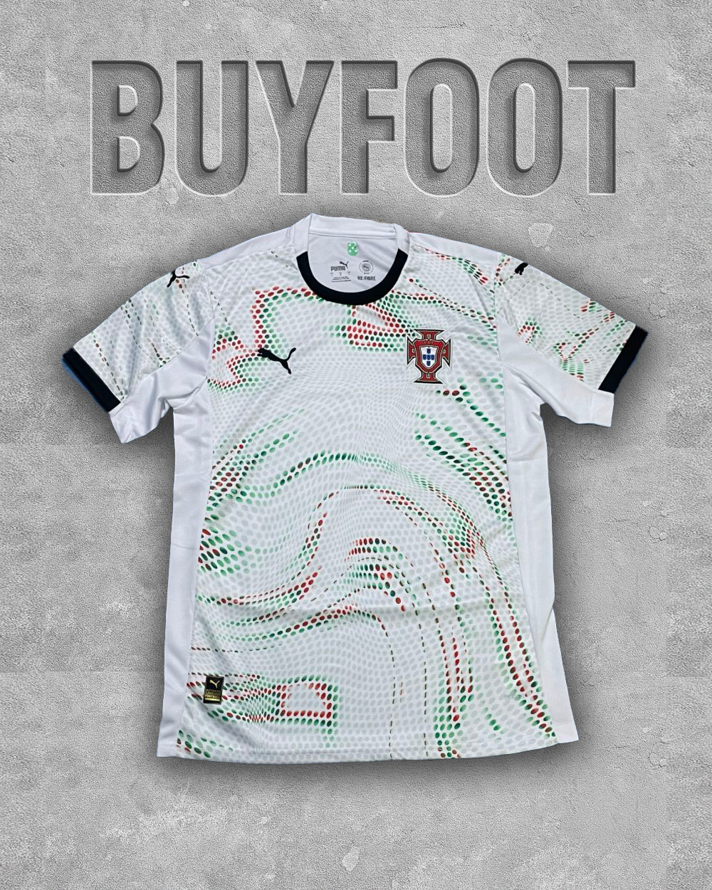 Maillot Extérieur Portugal 2025/2026 – Vert Fluo Audacieux