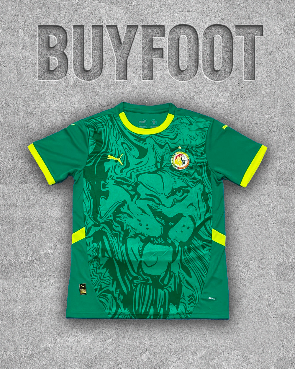🟢 Maillot Domicile Sénégal 2025/2026 – Le Vert Majestueux des Lions de la Teranga