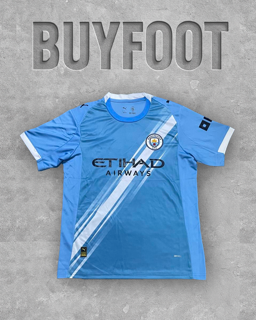 🔵 Maillot Manchester City Domicile 2025/2026 – Sky Blue & Sash Blanc – Version Stadium