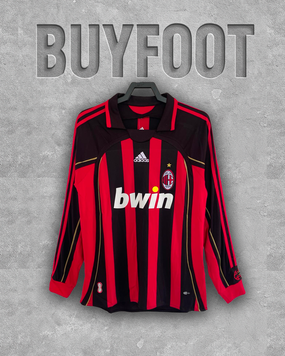 Maillot AC Milan Domicile 2006/2007 Manches Longues