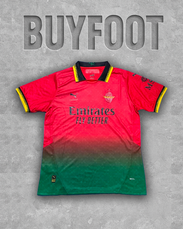 Maillot AC Milan 2025/26 – Concept Dégradé Rouge & Vert