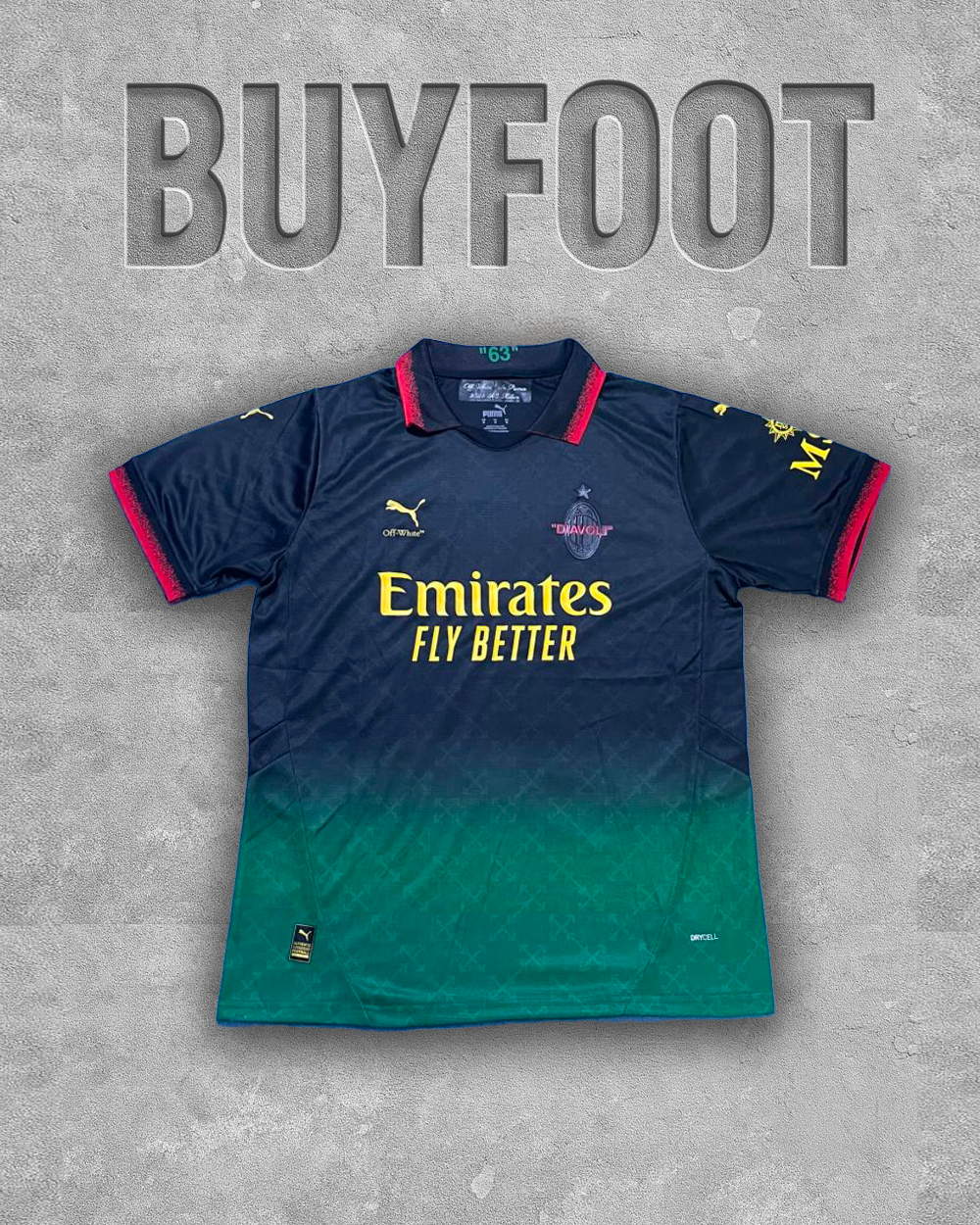 Maillot AC Milan 2025/26 – Concept Bleu Nuit & Vert Émeraude