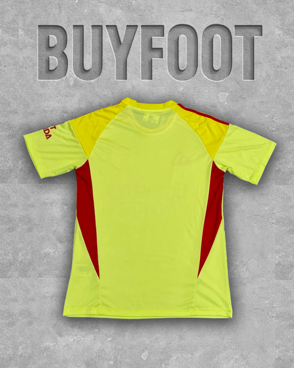 Maillot Gardien Arsenal 2025/2026 – Jaune Fluo & Bordeaux (Version Match) – Image 2