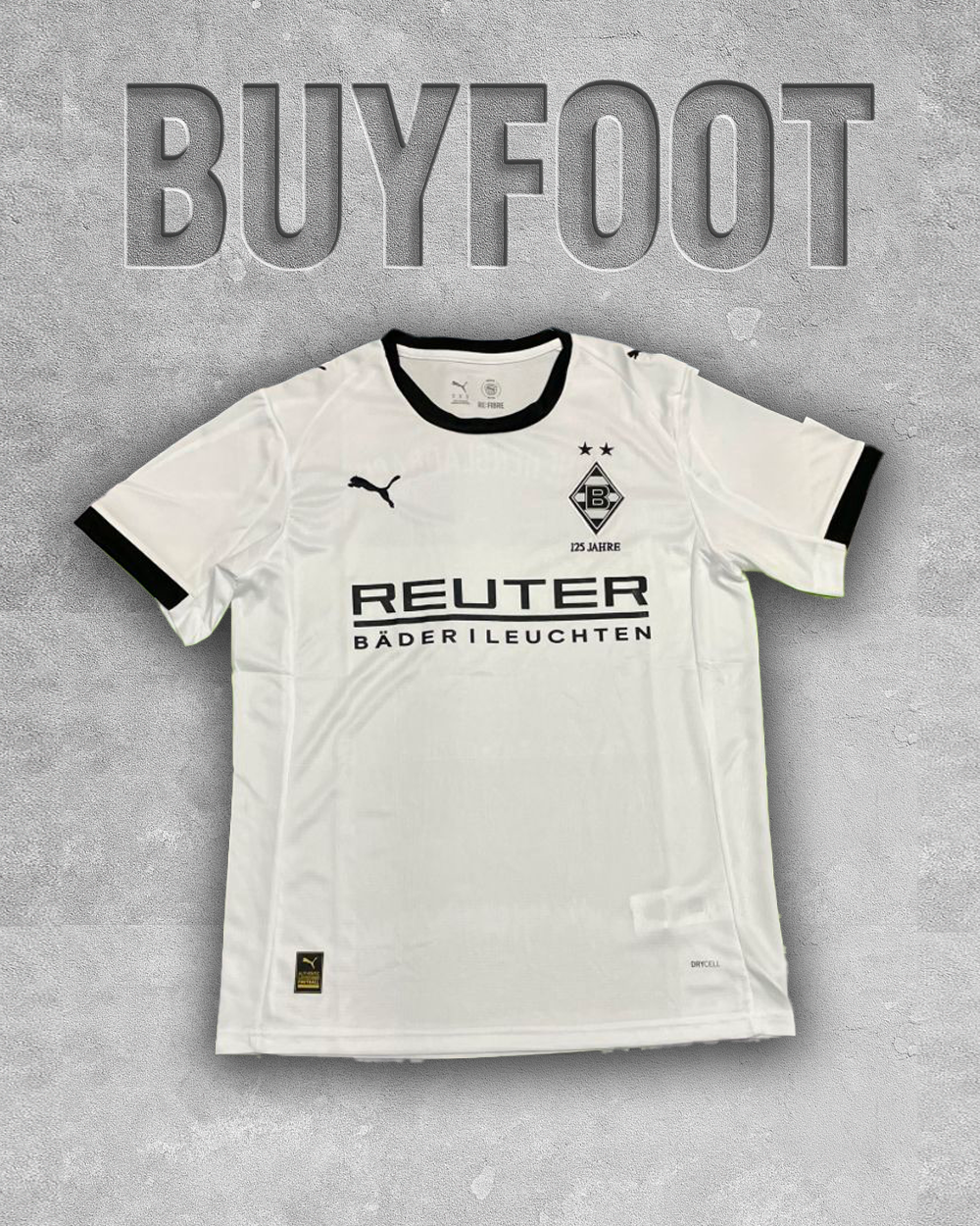 Maillot Domicile Borussia Mönchengladbach 2025/2026 – Édition 125 Ans