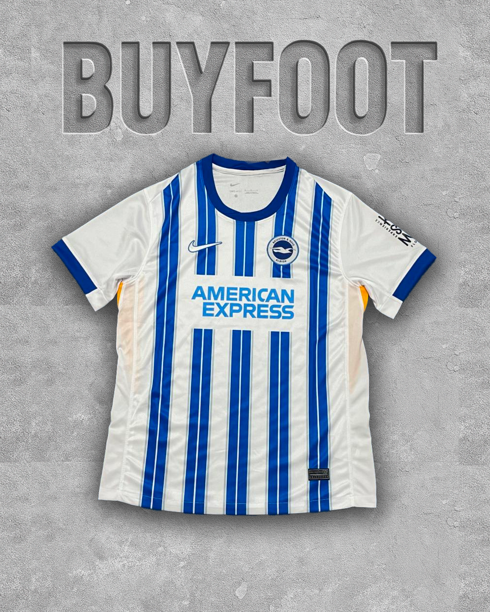 Maillot Domicile Brighton 2025/2026 – Bleu & Blanc