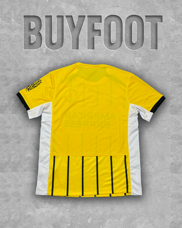 Maillot Extérieur Brighton 2025/2026 – Jaune, Noir & Blanc – Image 2