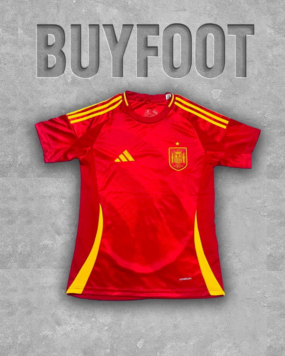🇪🇸 Maillot Extérieur Espagne 2024/2025 – Rouge et Jaune, L’Âme de la Roja