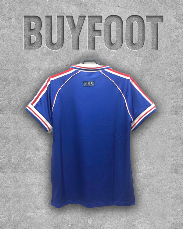 Maillot Rétro France Coupe du Monde 1998 – Domicile – Image 2