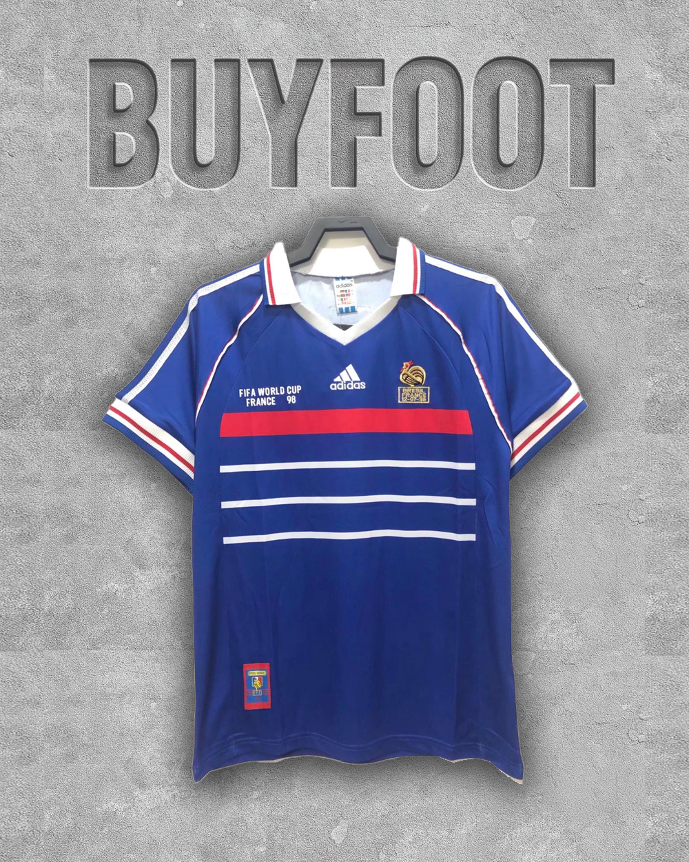 Maillot Rétro France Coupe du Monde 1998 – Domicile