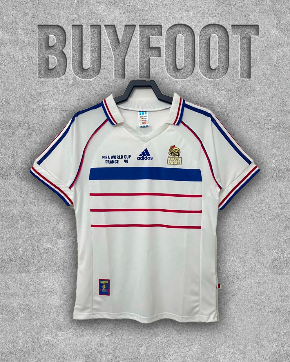 Maillot Rétro France Coupe du Monde 1998 – Extérieur