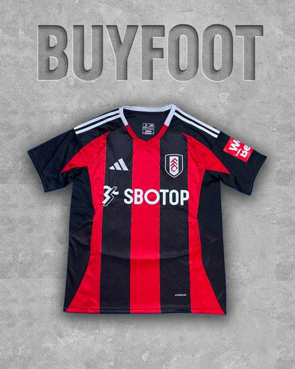 Maillot Extérieur Fulham 2025/2026 – Rouge & Noir