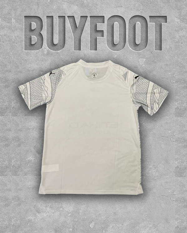 Maillot Extérieur Manchester City 2024/25 – Édition spéciale blanc & gris – Image 2