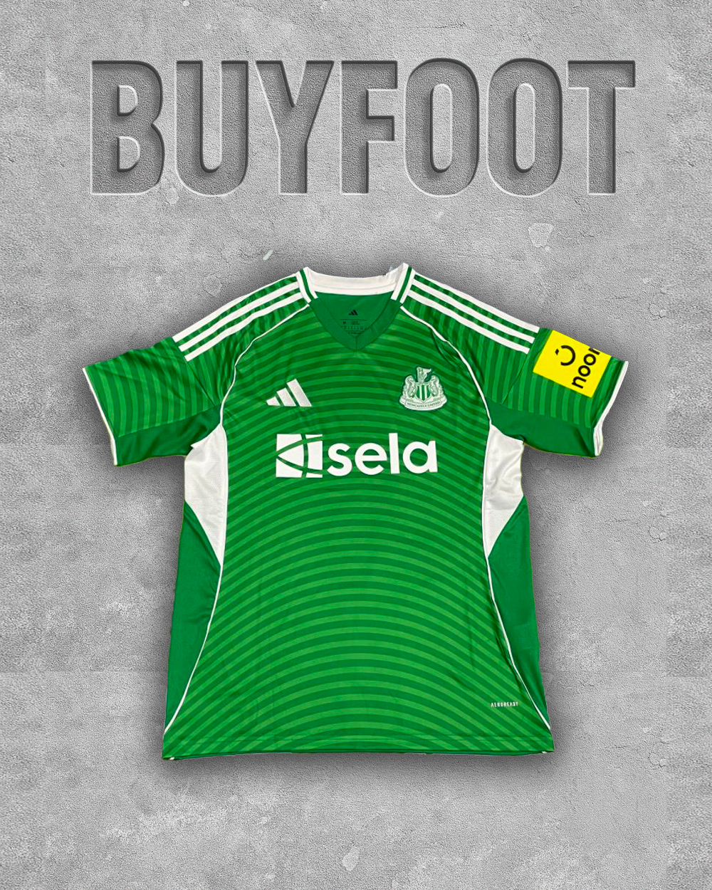 Maillot Extérieur Newcastle 2025/2026 – Vert & Blanc (Adidas)