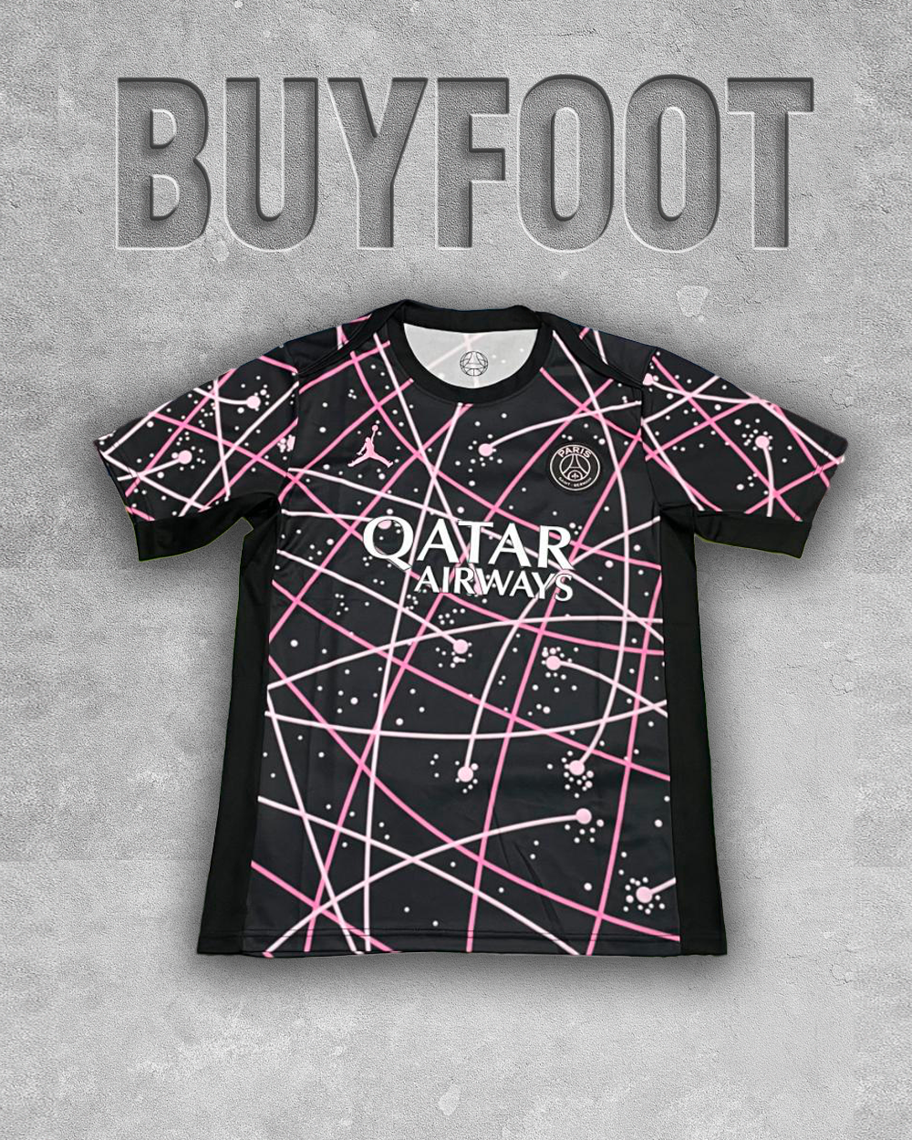 Maillot Concept PSG Noir/Rose – Design Exclusif