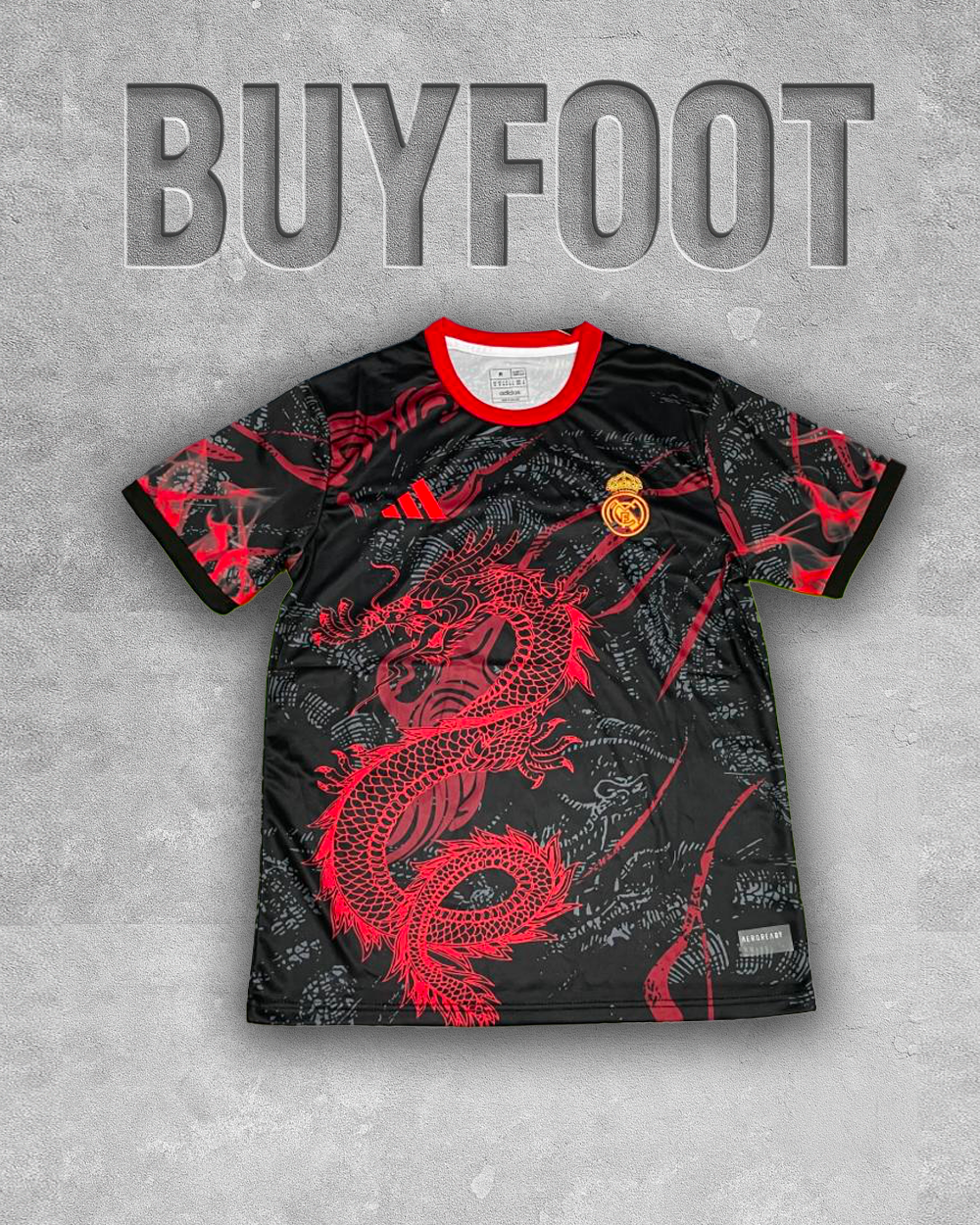 Maillot Concept Real Madrid 2025/26 – Édition Dragon Rouge