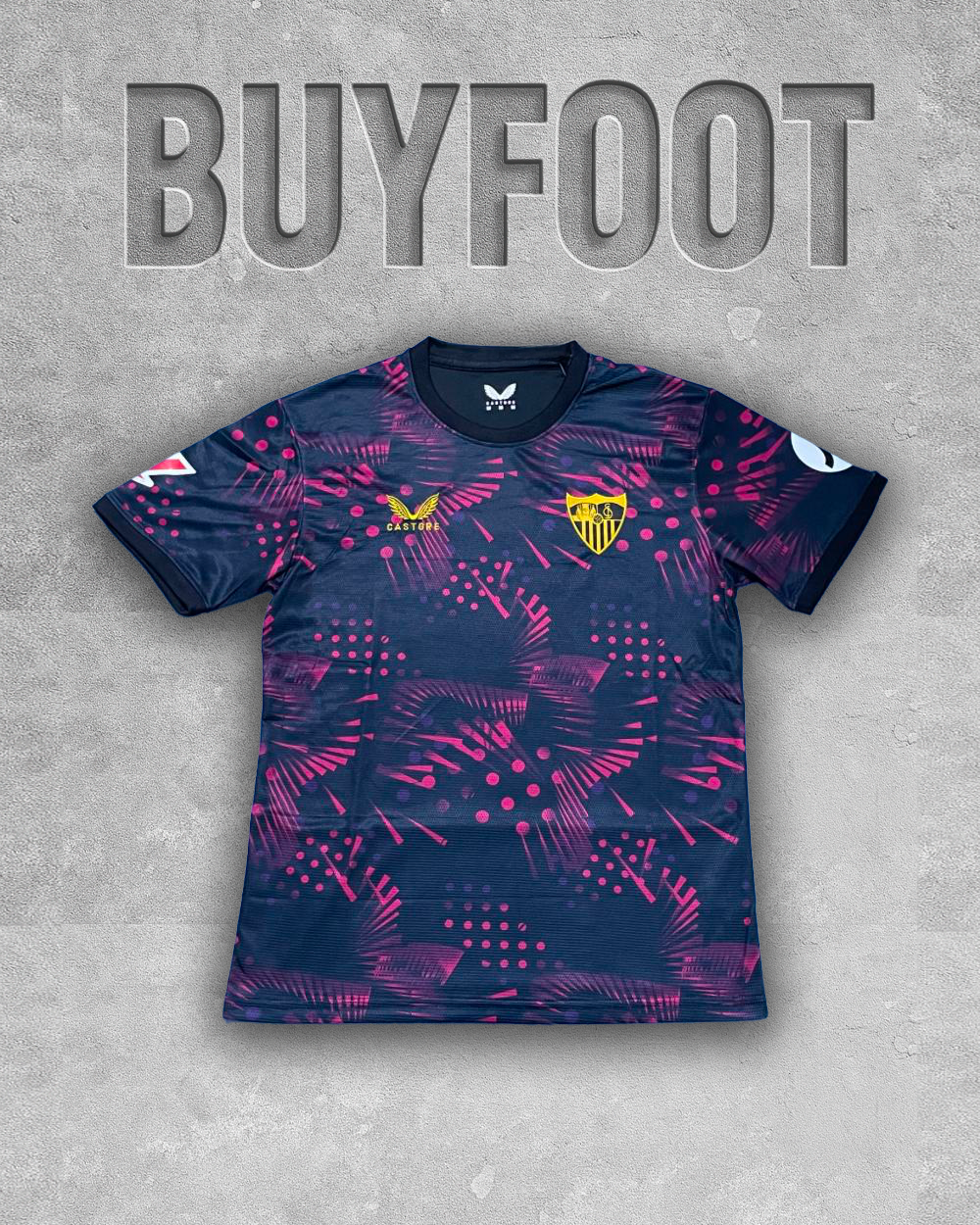Maillot Third Séville FC 2025/2026 – Bleu Nuit & Rose Officiel